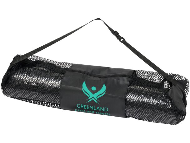 Esterilla yoga Babaji con superficie texturizada y bolsa Gris/negro intenso detalle 6