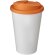 Americano® vaso 350 ml con tapa antigoteo Blanco/naranja