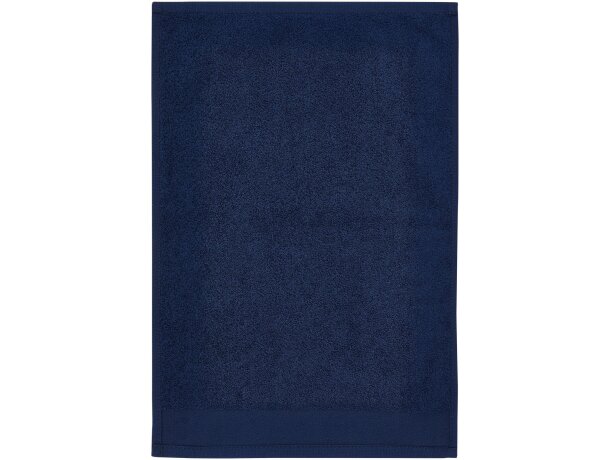 Toalla algodón Chloe sostenible con teñido sin agua 30 x 50 cm Azul marino detalle 8
