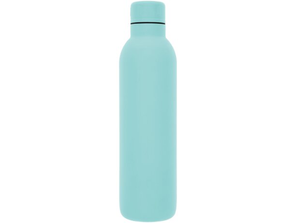 Botella termo con logo con tapa de rosca en acero inoxidable Thor Verde nenta detalle 45
