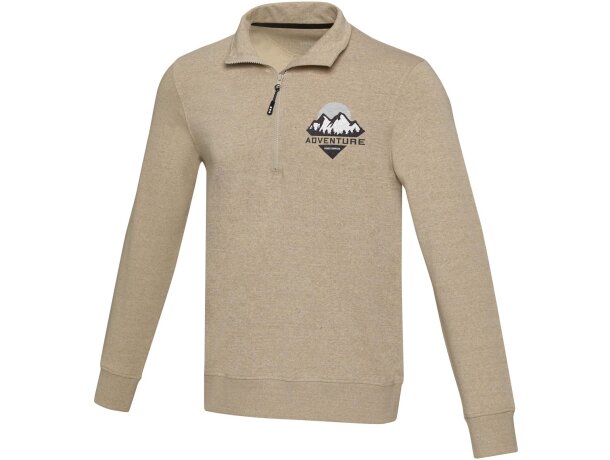 Sudadera reciclada unisex con cremallera 1/4 Aware™ Tin detalle 13