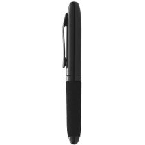 Bolígrafo de metal con capuchón personalizado negro intenso