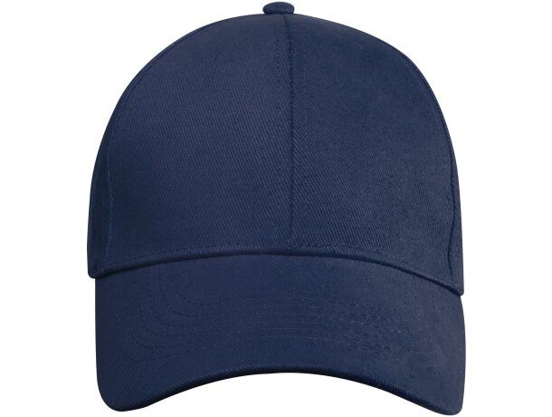 Gorra eco-amigable de 6 paneles grs reciclada Azul marino detalle 13