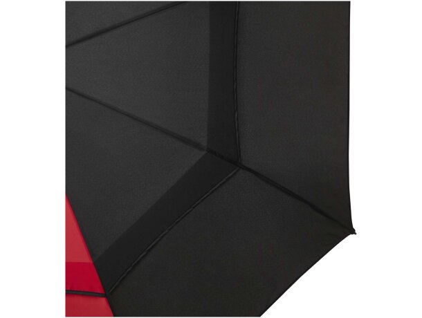 Paraguas cortaviento Jeff con apertura automática y fibra vidrio Rojo detalle 10
