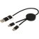 Cable 5 en 1 Alasia aluminio reciclado carga rápida Negro intenso detalle 5