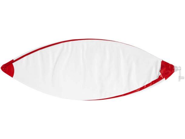 Pelota de playa lisa y transparente Bondi Rojo/blanco detalle 6