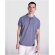 Polo manga corta unisex Cobain Roly acabado vintage Gris detalle 28