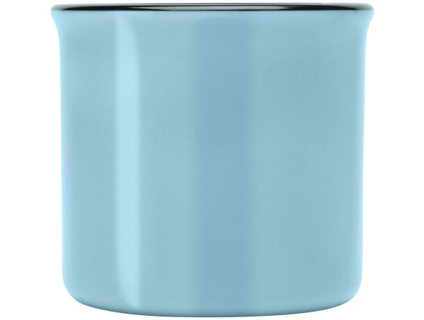 Taza cerámica Bari 240 ml diseño vintage acabado brillante Azul arrecife detalle 20