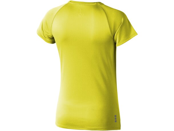 Camiseta técnica Niagara de Elevate personalizada amarillo neón