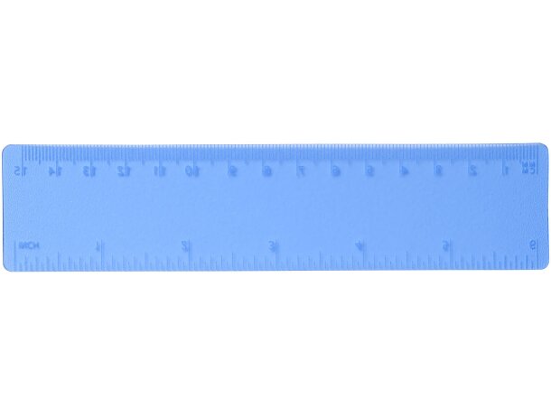 Regla de plástico flexible Rothko 15 cm con doble escala Azul escarchado detalle 3