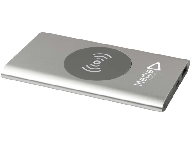 Batería externa inalámbrica Juice aluminio reciclado 4000 mAh Plateado detalle 8