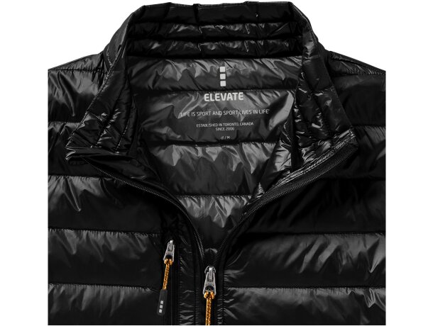 Chaleco plumón natural hombre Fairview con certificación RDS Negro intenso detalle 35