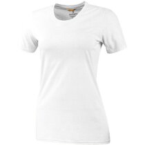 Camiseta tejido mixto de mujer para empresas blanca Camiseta tejido mixto de mujer para empresas blanca