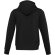 Sudadera con capucha unisex Laguna algodón BCI y poliéster Negro intenso detalle 27