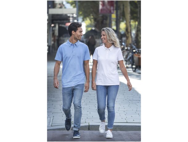 Polo con cuello abotonado para hombre Atkinson Gris tormenta detalle 12
