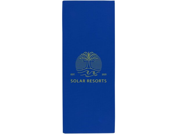 Toalla deportiva Althea 30 x 80 cm de secado rápido Azul real detalle 7