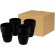 Set de regalo de 4 vasos apilables de 280 ml Staki Negro intenso