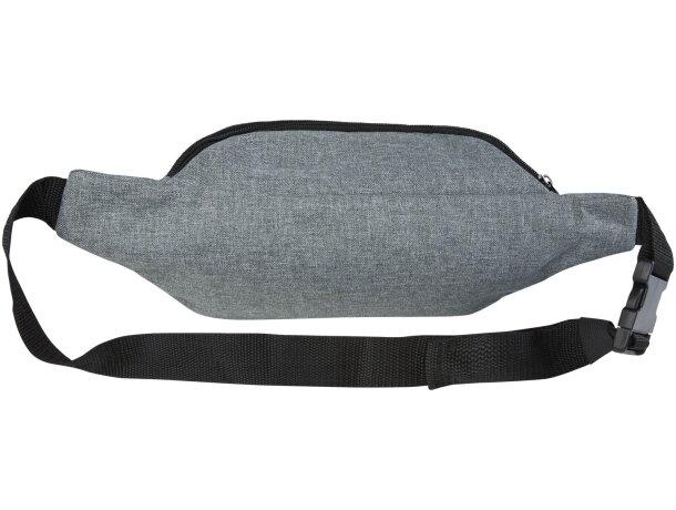 Riñonera Journey en poliéster reciclado certificado GRS Gris mezcla detalle 15