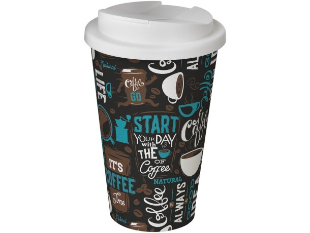 Brite-Americano® vaso 350 ml con tapa antigoteo personalizado