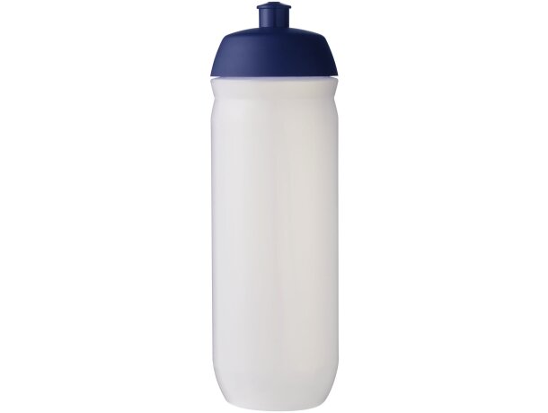 Bidón deportivo HydroFlex estrujable 750ml con tapa abatible Azul/blanco transparente detalle 27