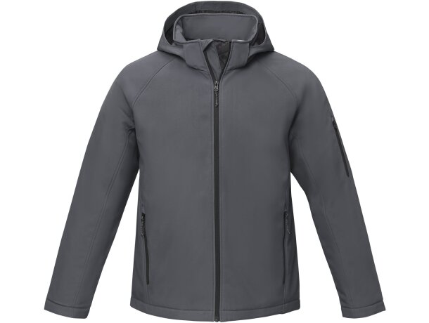 Chaqueta softshell acolchada para hombre Notus con capucha Gris tormenta detalle 27