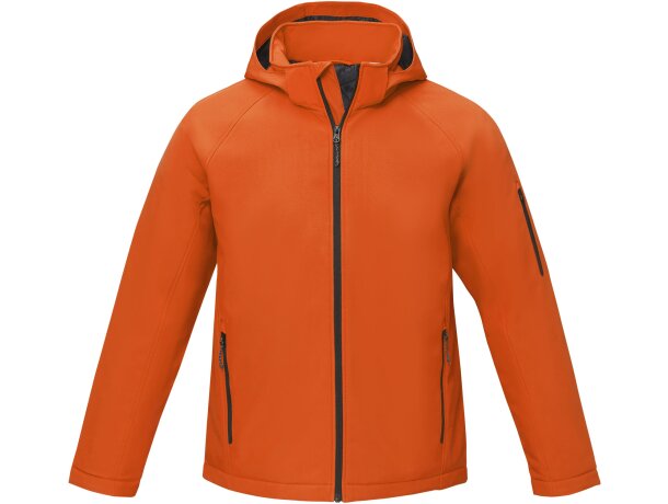 Chaqueta softshell acolchada para hombre Notus con capucha Naranja detalle 7
