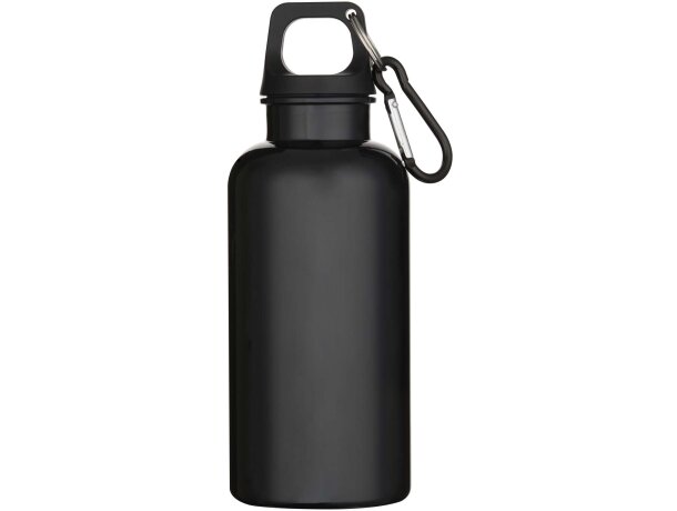 Botella Oregon 400ml de plástico PET reciclado certificado Negro intenso detalle 2