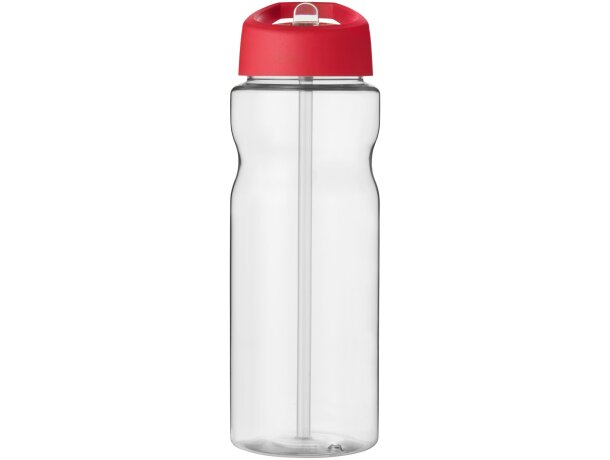 H2O Active® Base Bidón deportivo con tapa con boquilla de 650 ml Transparente/rojo detalle 88