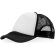 Gorra con cierre ajustable y rejilla Negro intenso/blanco