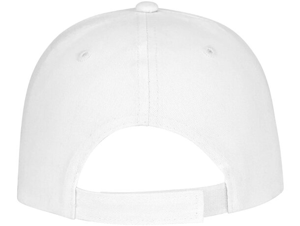 Gorra dividida en 6 paneles. Ideal para merchandising Blanco detalle 3