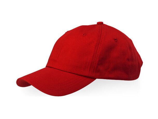 Gorra sencilla con 6 paneles y cierre ajustable personalizada roja Gorra sencilla con 6 paneles y cierre ajustable personalizada roja