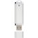 Memoria USB 4 GB Flat de plástico con diseño minimalista Plateado detalle 2