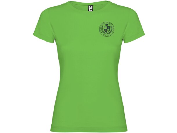 Camiseta mujer manga corta Jamaica Roly 100% algodón entallada detalle 73