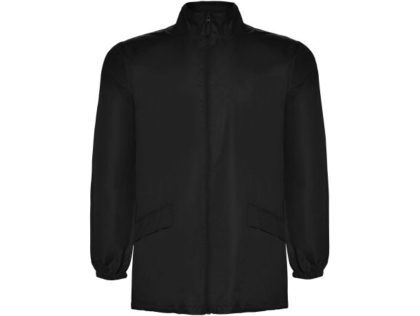 Chubasquero ligero unisex Escocia Roly con capucha plegable Rojo detalle 24