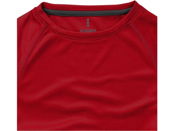 Camiseta manga corta de mujer niagara de Elevate 135 gr Rojo detalle 17