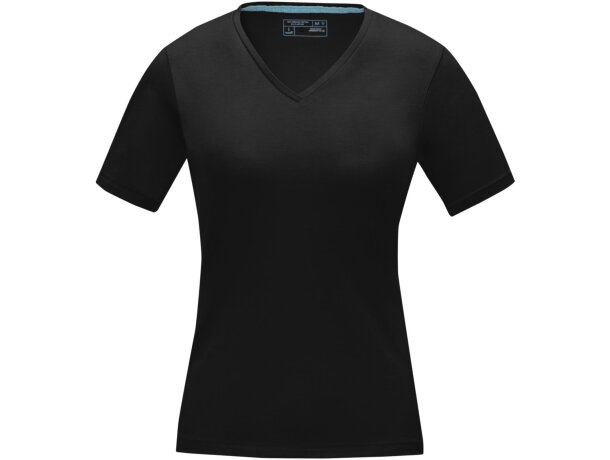 Camiseta de mujer Kawartha de alta calidad 200 gr Negro intenso detalle 39