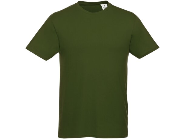 Camiseta de manga corta para hombre Heros Verde militar detalle 78