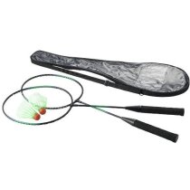 Juego de bádminton con 2 volantes personalizado negro intenso Juego de bádminton con 2 volantes personalizado negro intenso