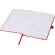 Libreta tapa dura plástico oceánico reciclado Thalaasa FSC Rojo detalle 11