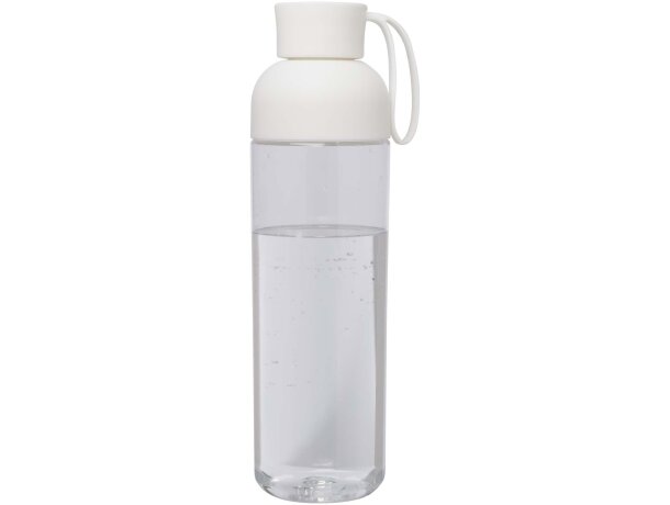 Botella agua RPET 600ml Illuminate con asa silicona Blanco detalle 8