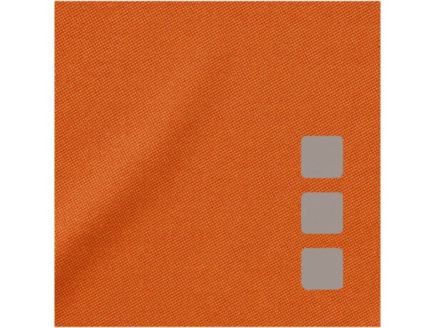 Polo de manga corta de mujer ottawa de Elevate 220 gr Naranja detalle 8