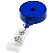 Llavero extensible de colores personalizado azul transparente