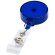 Llavero extensible de colores personalizado azul transparente