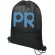 Mochila de cuerdas para empresa poliéster Oriole Negro intenso detalle 1