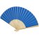 Abanico Carmen de bambú y papel plegable para eventos Azul aqua detalle 13