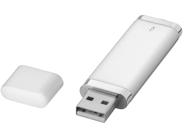 Memoria USB 4 GB Flat de plástico con diseño minimalista Negro intenso detalle 12