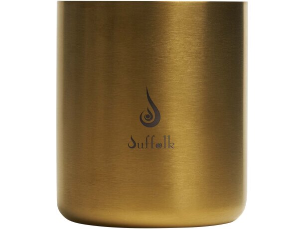 Vela perfumada Wellmark de cera de soja 100% natural Dorado detalle 1