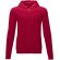 Sudadera con capucha y cremallera completa hombre Theron Rojo detalle 7