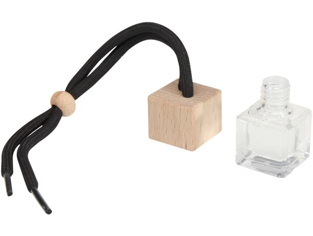 Ambientador de coche Ono en vidrio borosilicato y madera de haya Negro intenso detalle 6