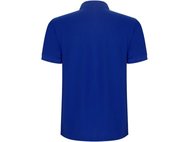 Polo manga corta hombre Pegaso Premium Roly punto piqué Azul detalle 14